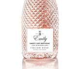 Personalised Prosecco Champagne Wine Label Vinyl Sticker Funny Novelty Gift Birthday Anniversary - Craftellery